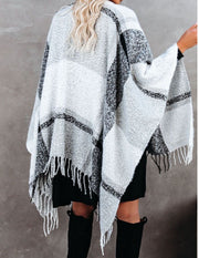 I Can Wear This All Day Poncho Gray