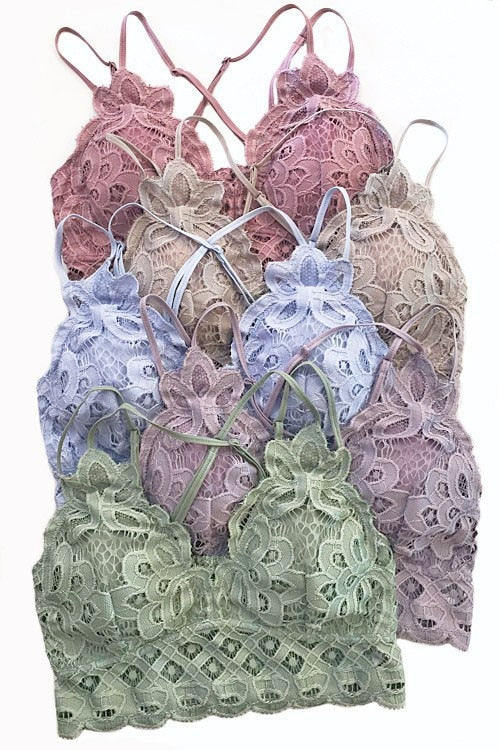 Secret Romance Fine Crocheted Lace Bralette