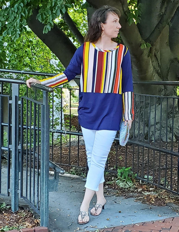 Earn Your Stripes Tunic Top