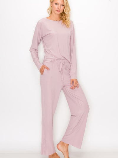 Let Me Be Calm Pajama Set Lilac PJs