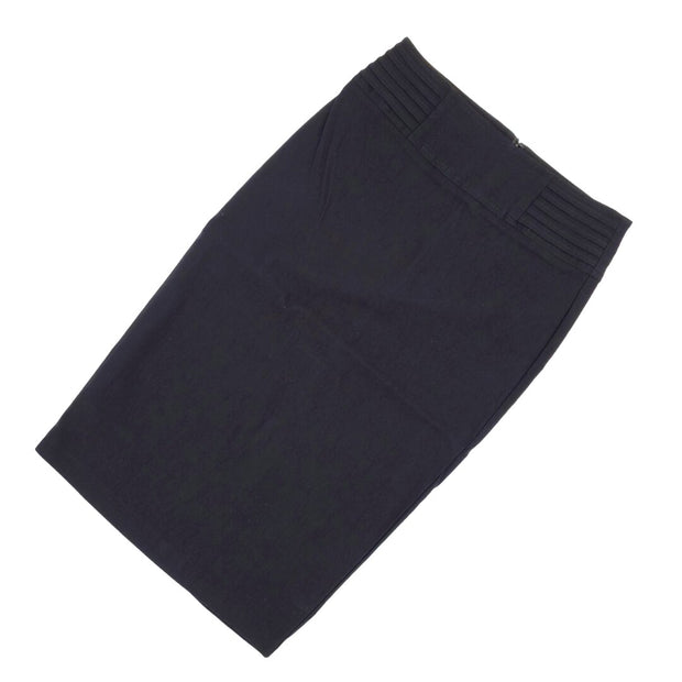 Chameleon Midi Knee Length Pencil Skirt Midnight Black