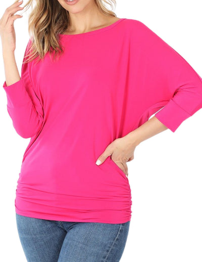 I'm So Fly With My Dolman Top Hot Pink