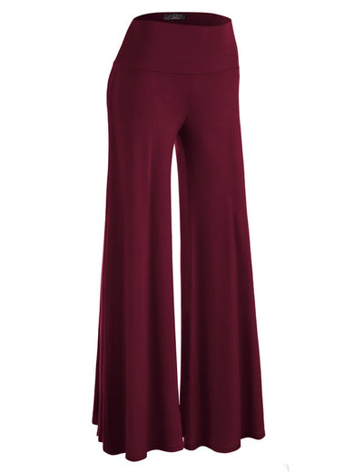 It's Almost Spring Palazzo Pants Wine