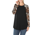 Meow I'm a Leopard Silky Smooth Premium Top Black