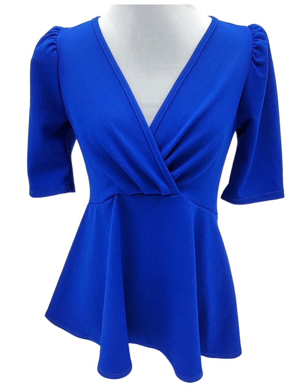 Sweetest Desire Royal Blue Peplum Top