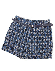 Long and Lean With Blue Printed Shorts
